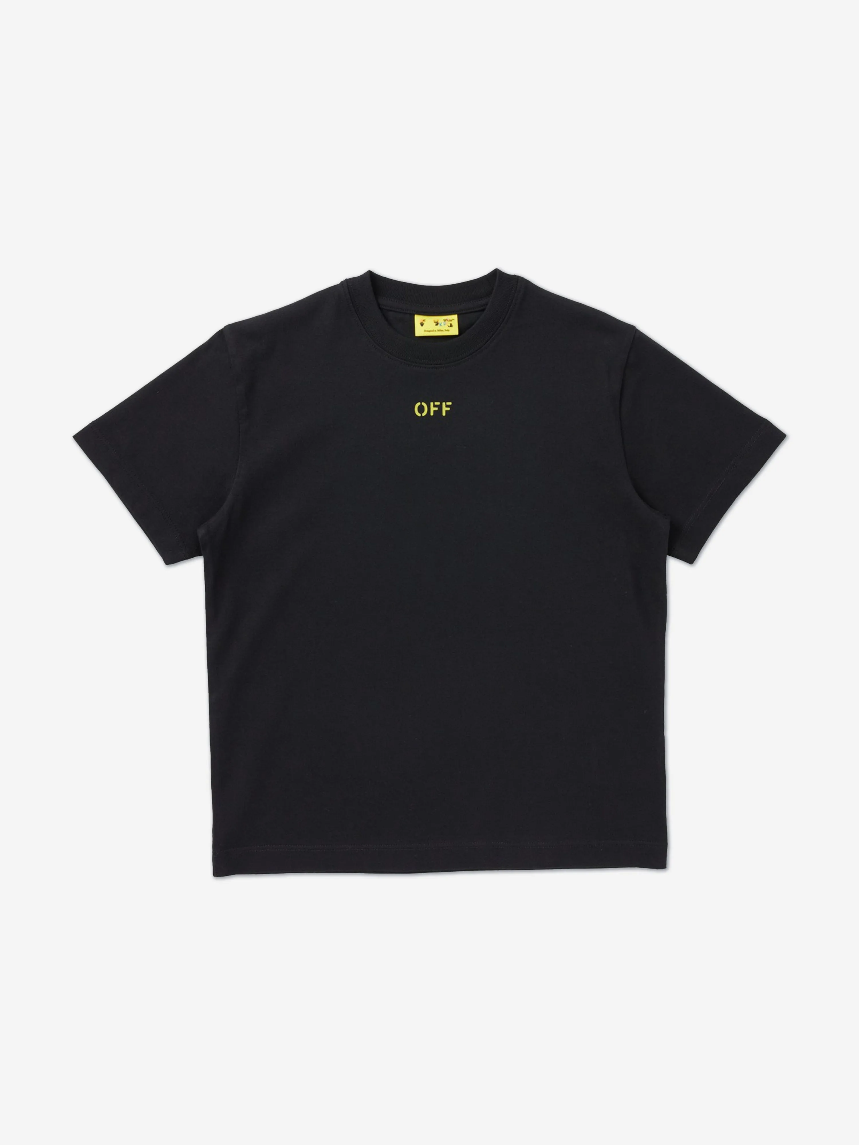 Off-White Boys Arrow Stitched T-Shirt in Black