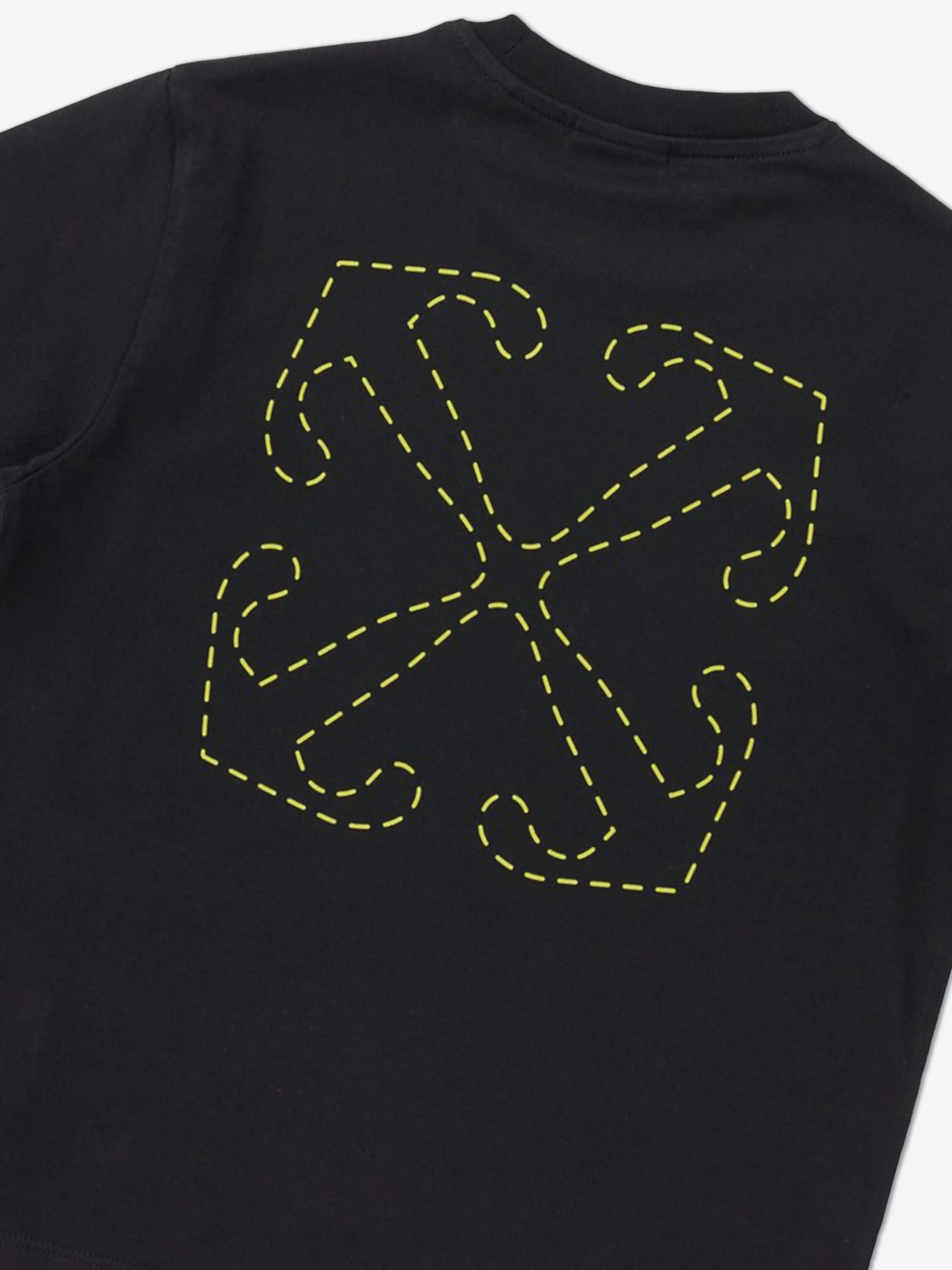 Off-White Boys Arrow Stitched T-Shirt in Black