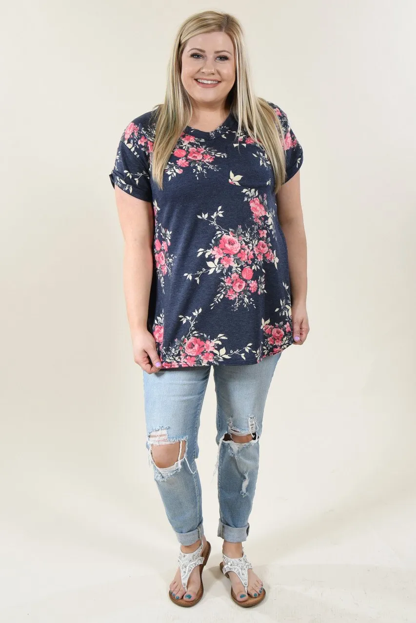 On the Go Top ~ Floral