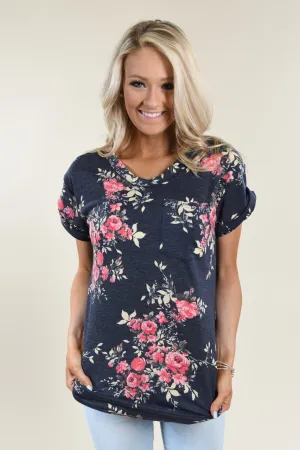On the Go Top ~ Floral