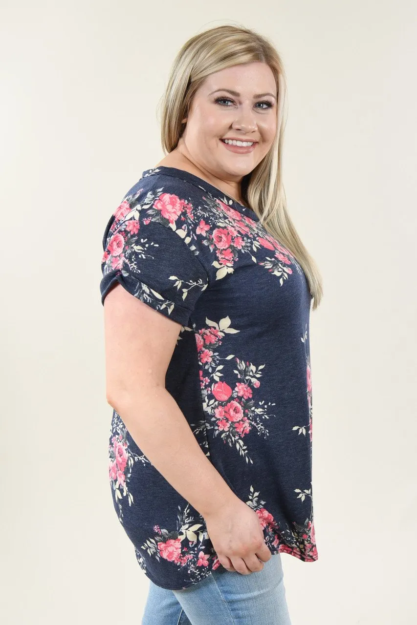 On the Go Top ~ Floral