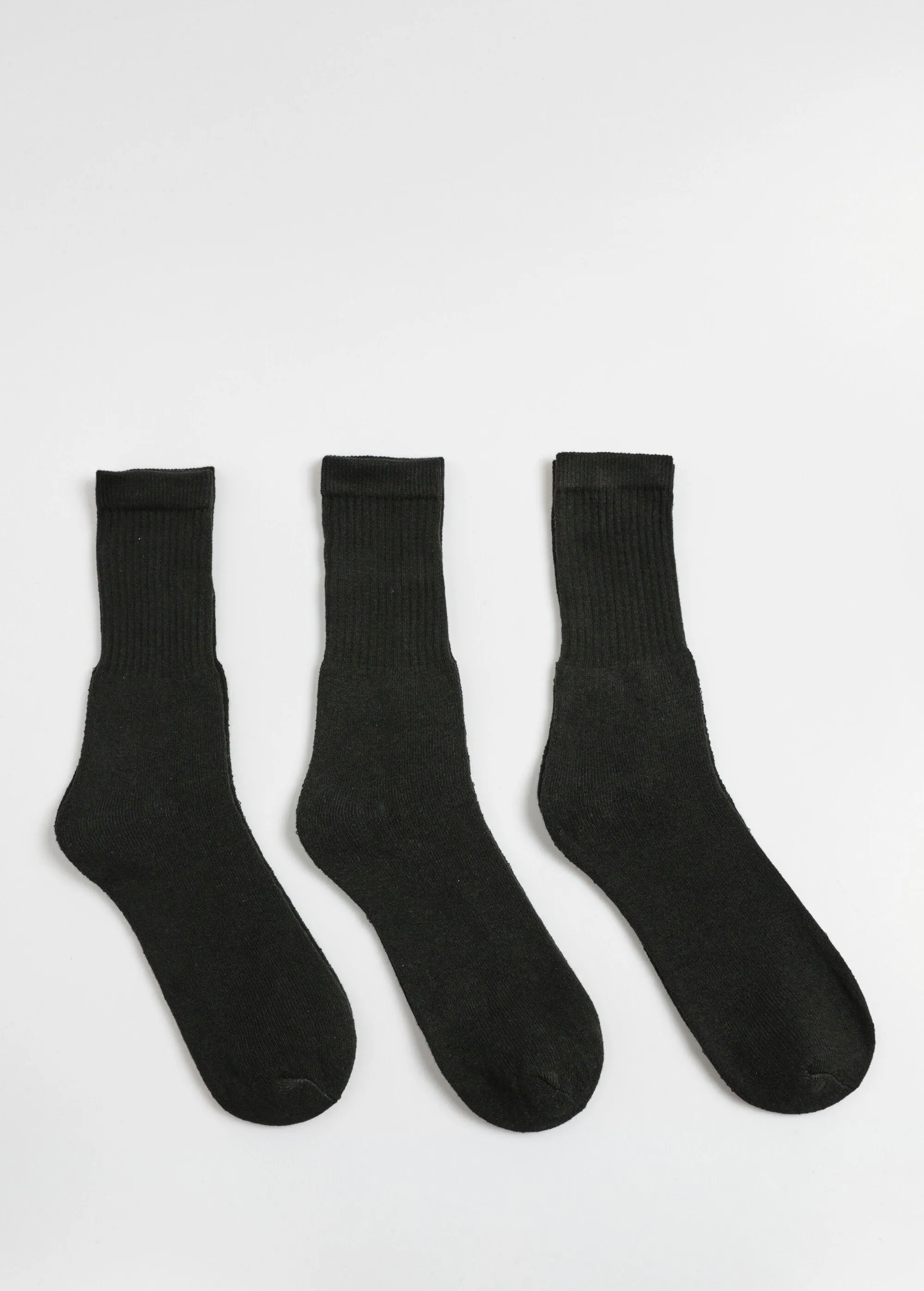 Pack of 3 ribbed sports socks