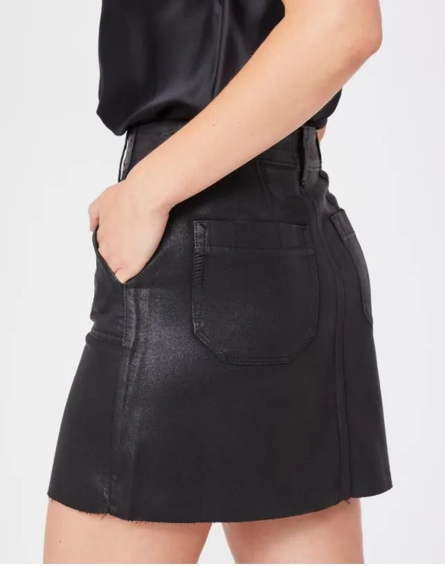 Paige - Mayslie Utility Skirt - Midnight Oil Coating