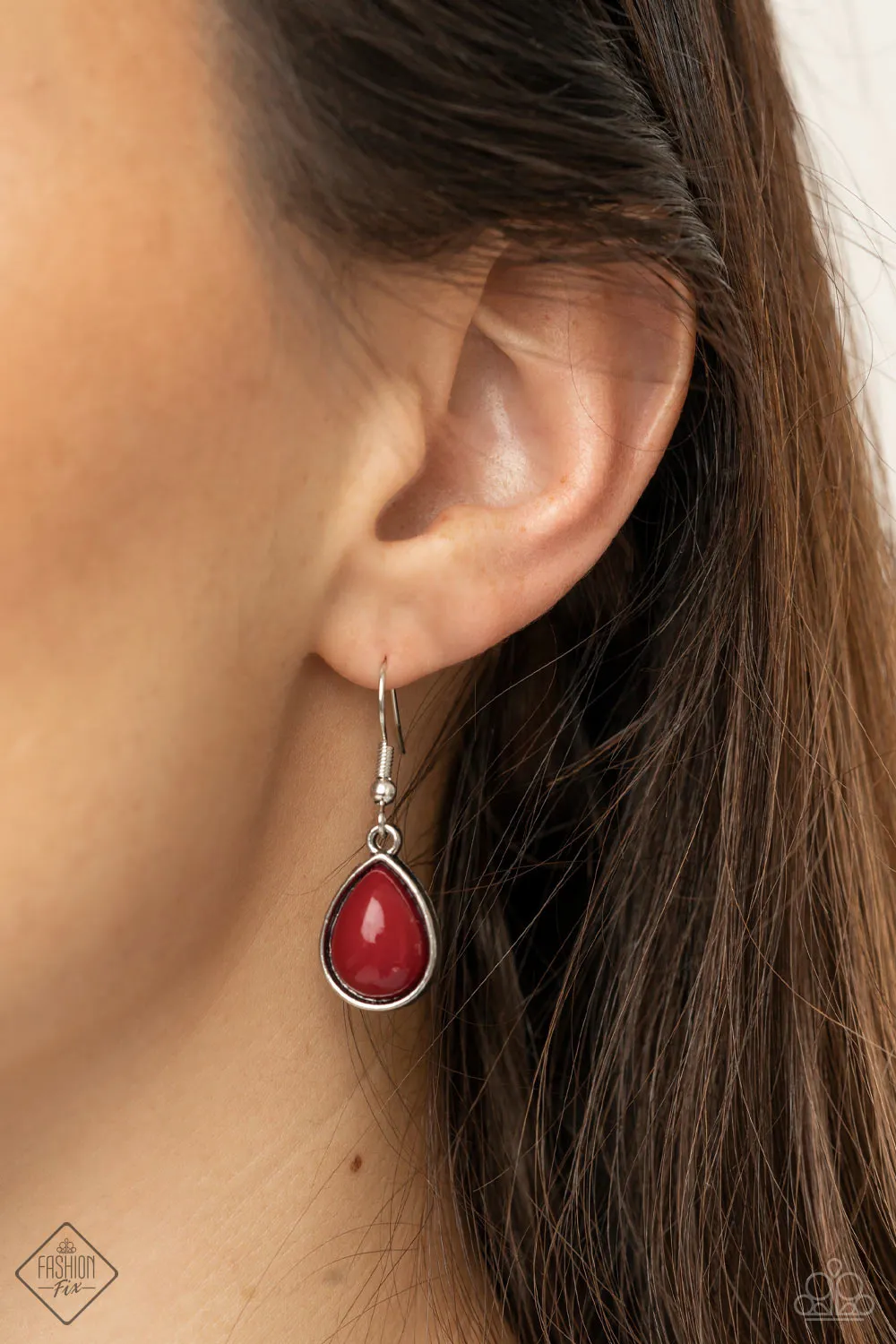 Paparazzi - Mediterranean Mystery - Red  Necklace
