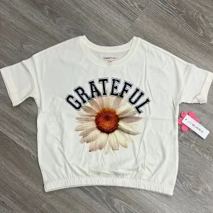 Paper Flower Grateful Daisy Crop Top