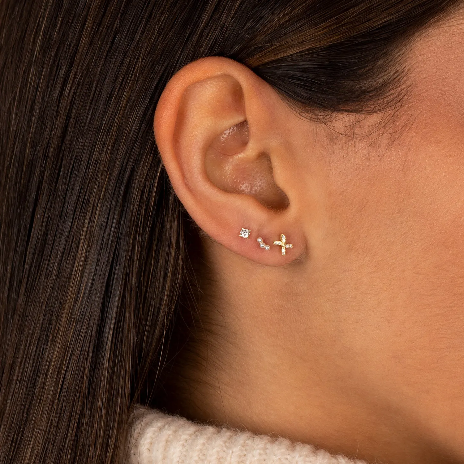 Pearls & More Stud Earring Combo Set