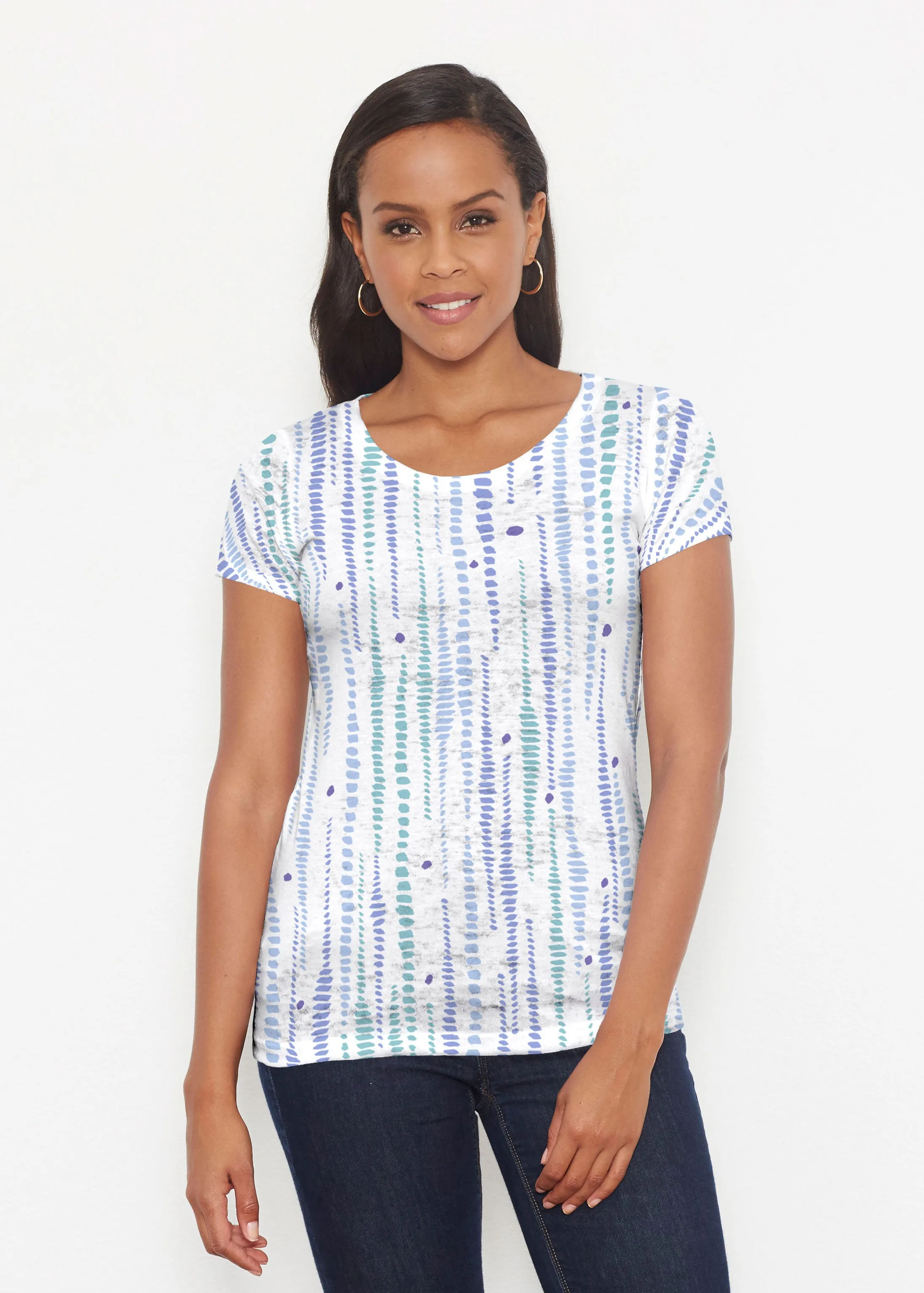 Pebble Dots (7922) ~ Short Sleeve Scoop Shirt