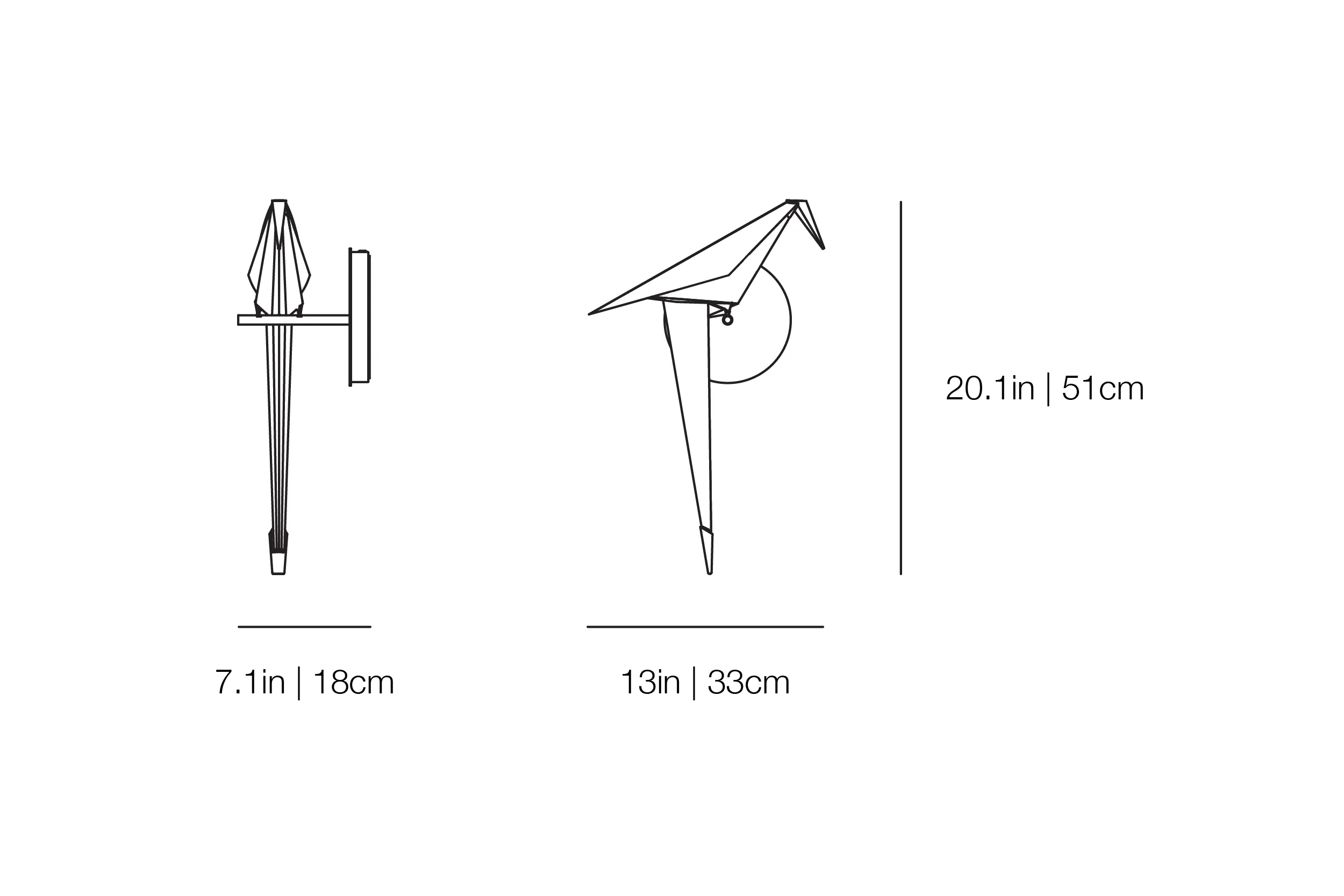 Perch Light - Wall UL Non-Dimmable