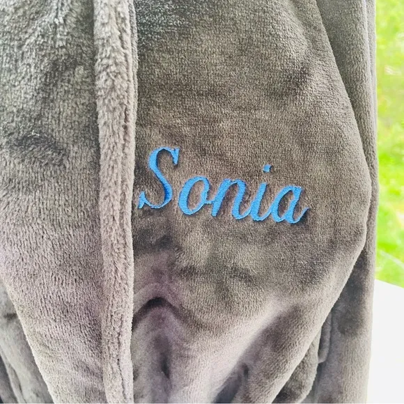Personalization Mall Luxury Fleece Robe