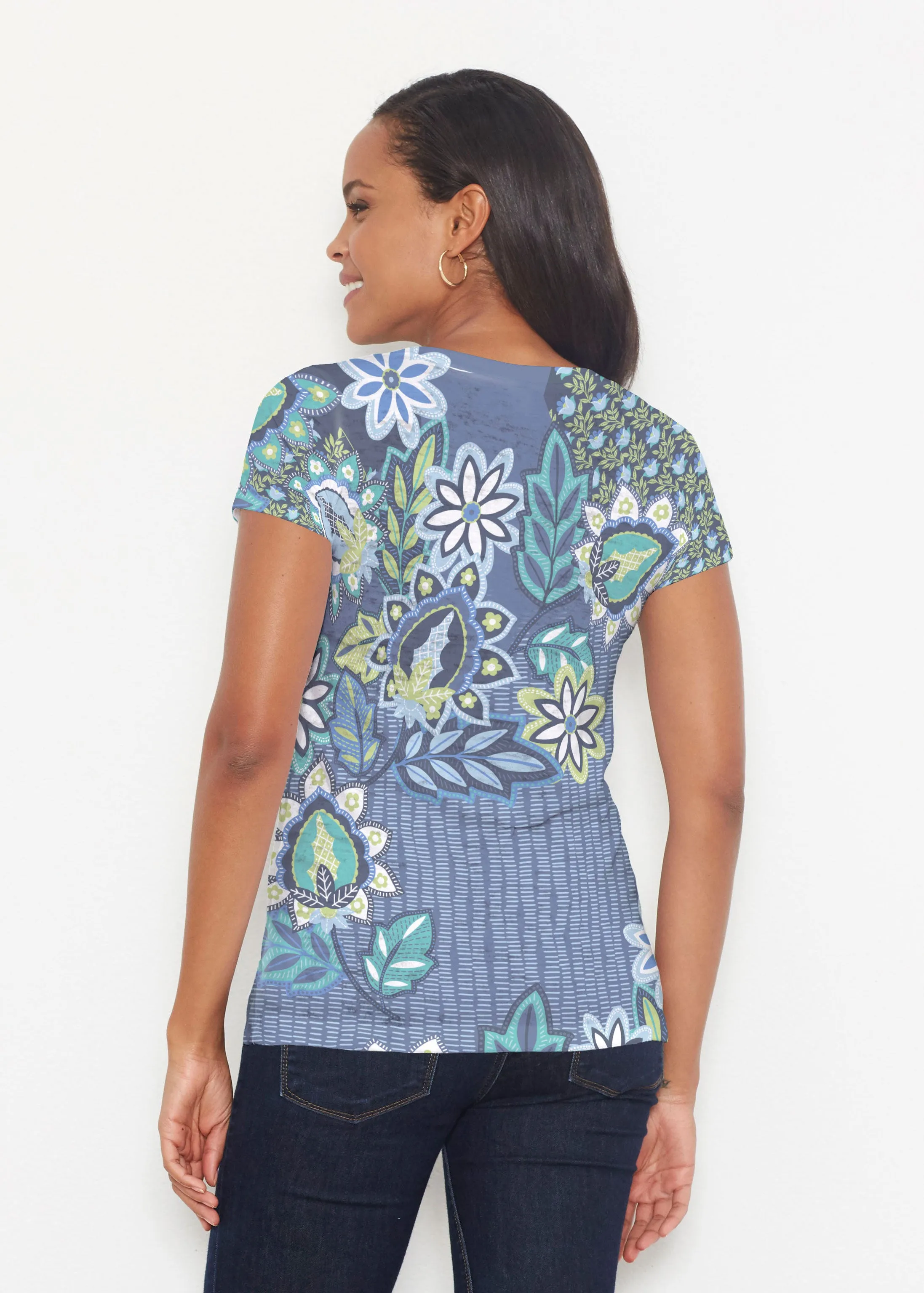 Phoebe (13581) ~ Short Sleeve Scoop Shirt