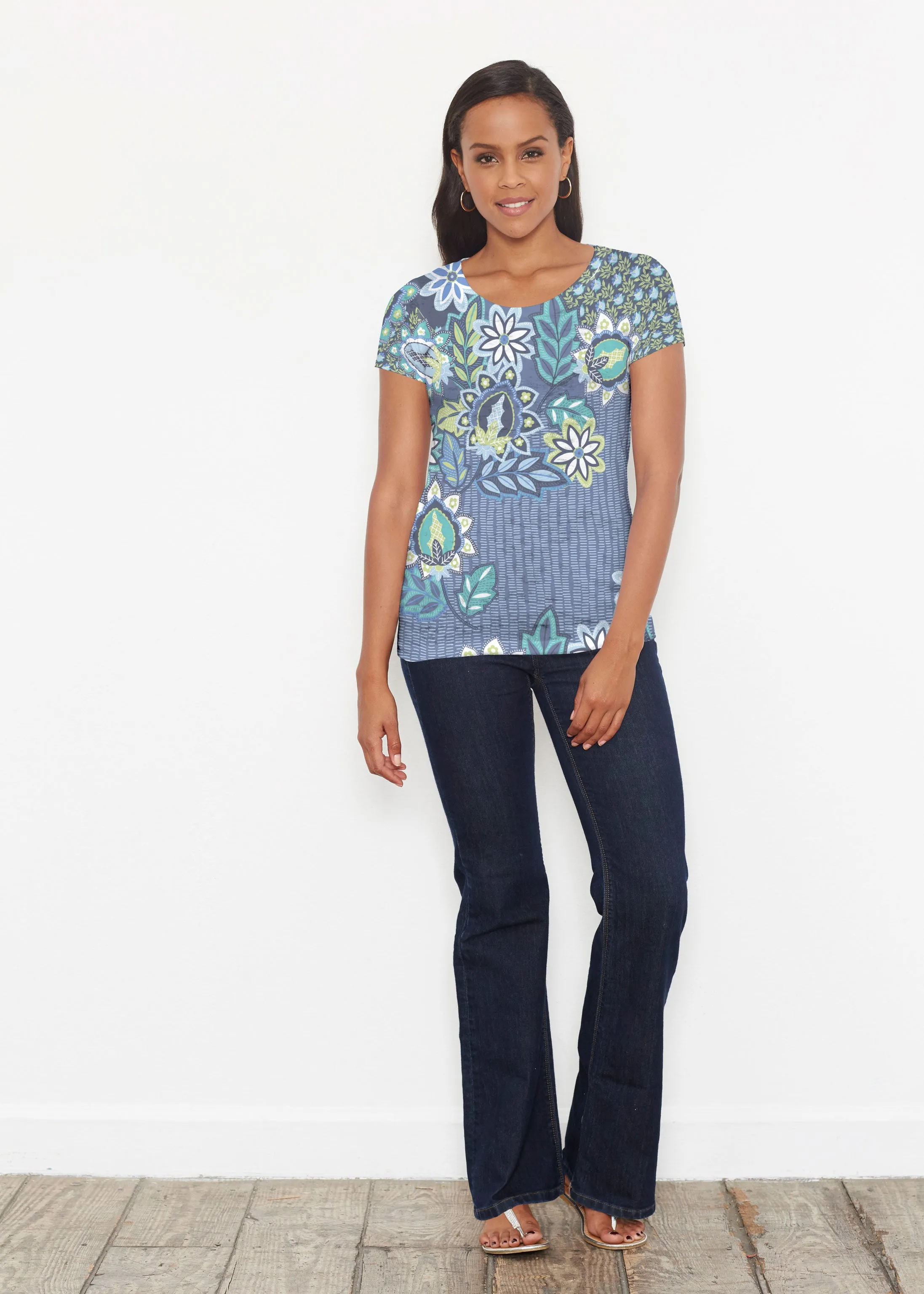 Phoebe (13581) ~ Short Sleeve Scoop Shirt