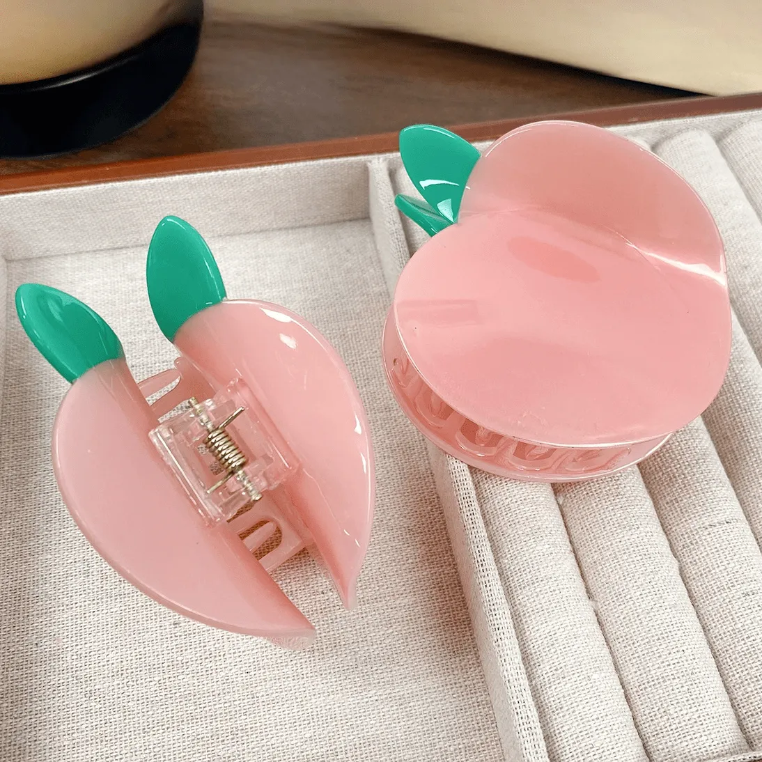 Pink Peach Hair Claw Clip