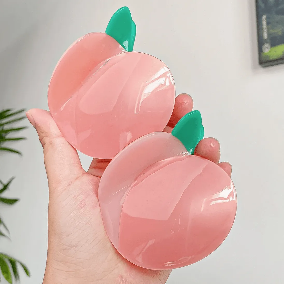 Pink Peach Hair Claw Clip