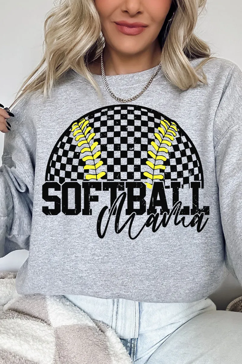 Pitch Perfect Softball Mama Heavy-weight Crew Sweatshirt