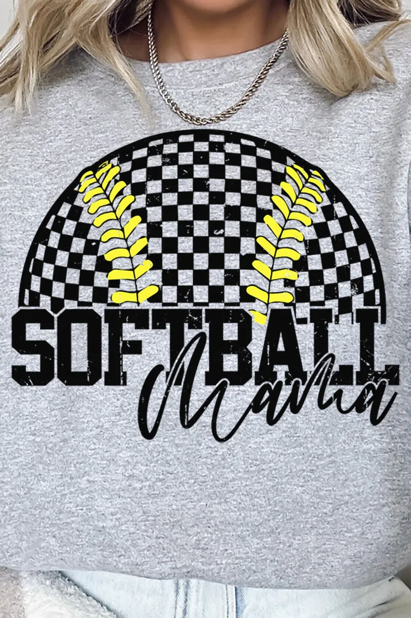 Pitch Perfect Softball Mama Heavy-weight Crew Sweatshirt