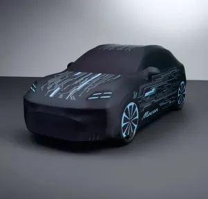 Porsche Indoor Car Cover With 'Electric' Design - Macan Electric H2