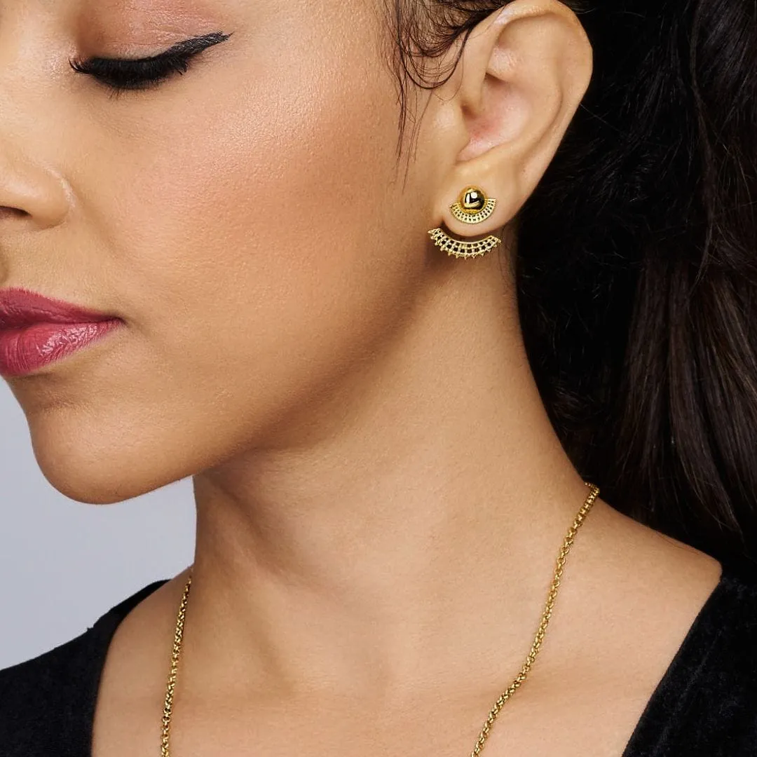 [Pre-Order] Tsirur Ear Jacket - 14K Gold Plated | 3-IN-1 Jewelry
