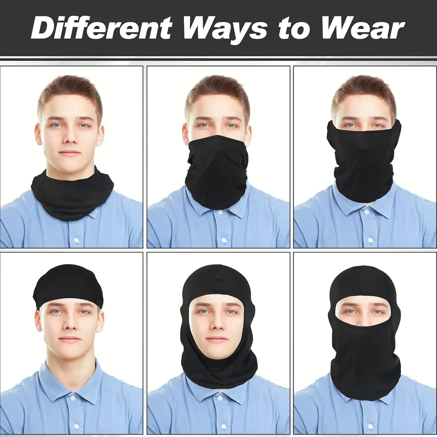 Premium Full Face Balaclava Mask – Outdoor Sports Ski, Motorcycle, Bike, and Tactical Riding Cap for Unisex, Summer Hood & Scarf, Single-Hole Design, Lightweight, Breathable, Ideal for Running, Cycling, MTB