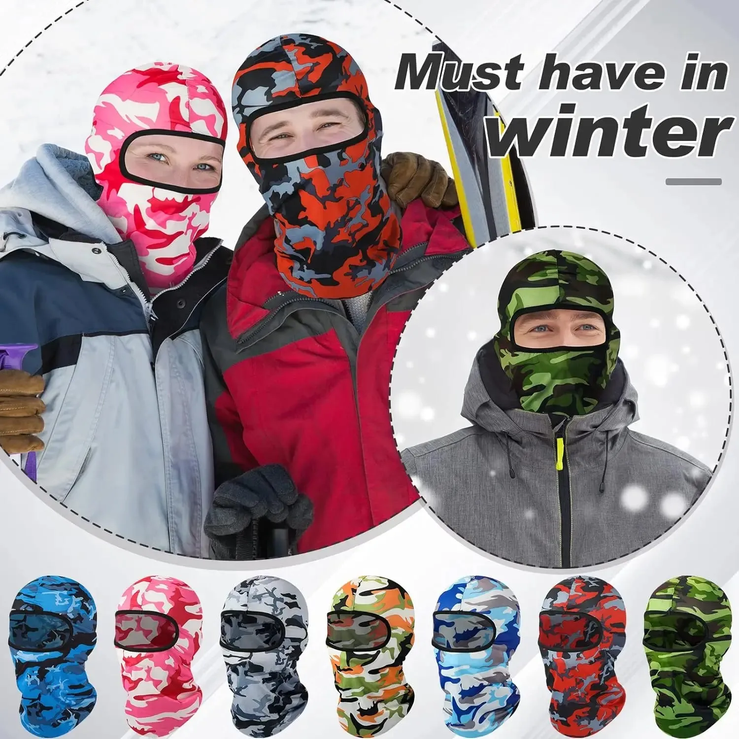 Premium Full Face Balaclava Mask – Outdoor Sports Ski, Motorcycle, Bike, and Tactical Riding Cap for Unisex, Summer Hood & Scarf, Single-Hole Design, Lightweight, Breathable, Ideal for Running, Cycling, MTB