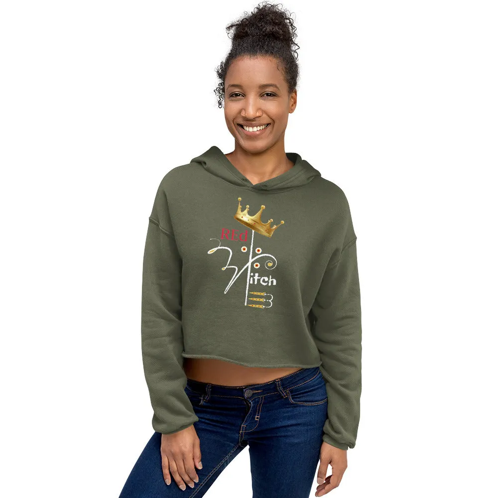 "Red Witch" -  Crop Hoodie