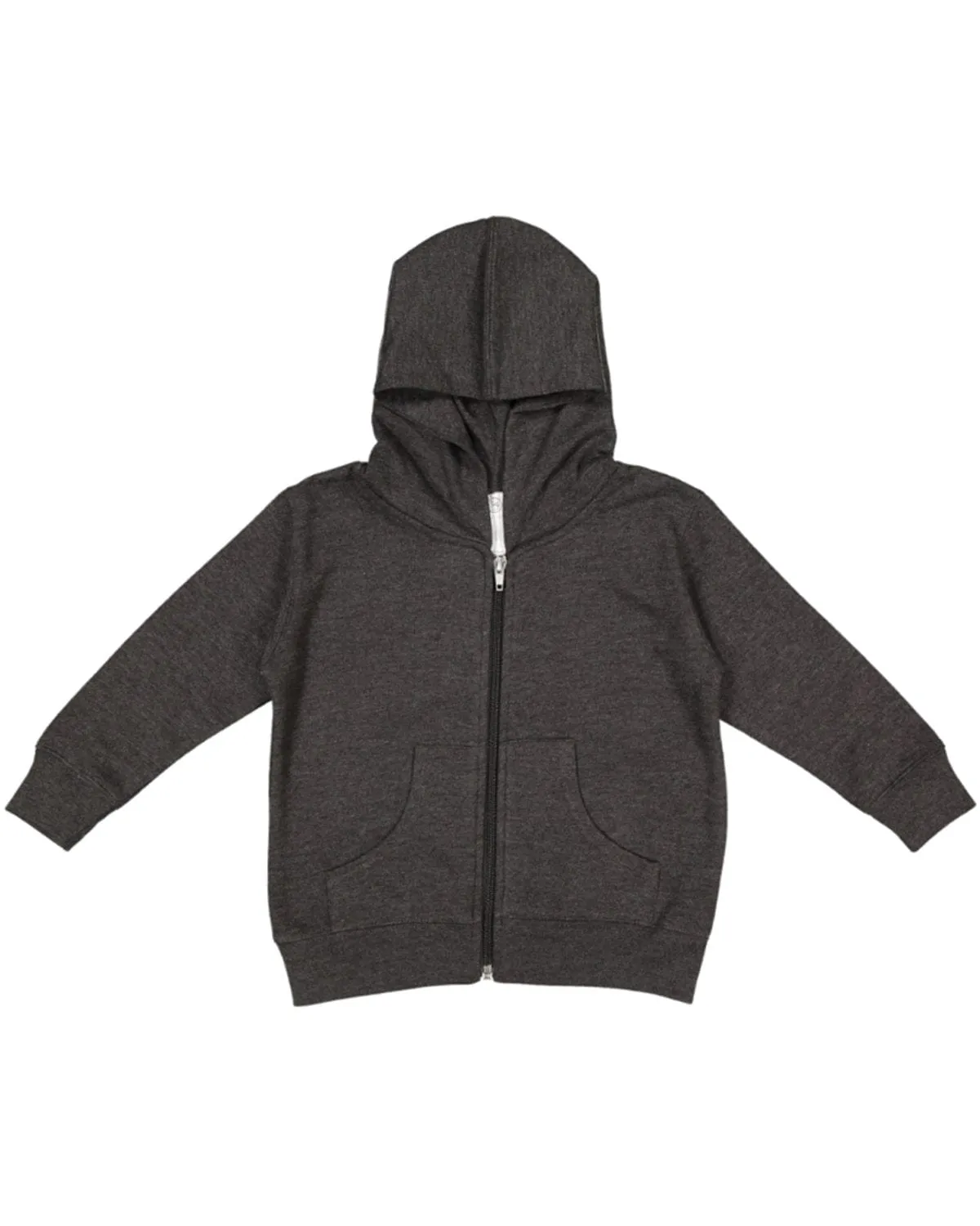 Rabbit Skins Toddler Full-Zip Hooded Sweatshirt | Vintage Smoke