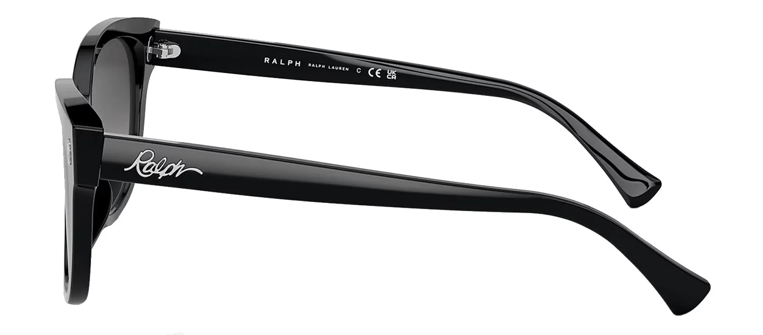 Ralph by Ralph Lauren RA 5305U 50018G Cat-Eye Plastic Black Sunglasses with Grey Gradient Lens