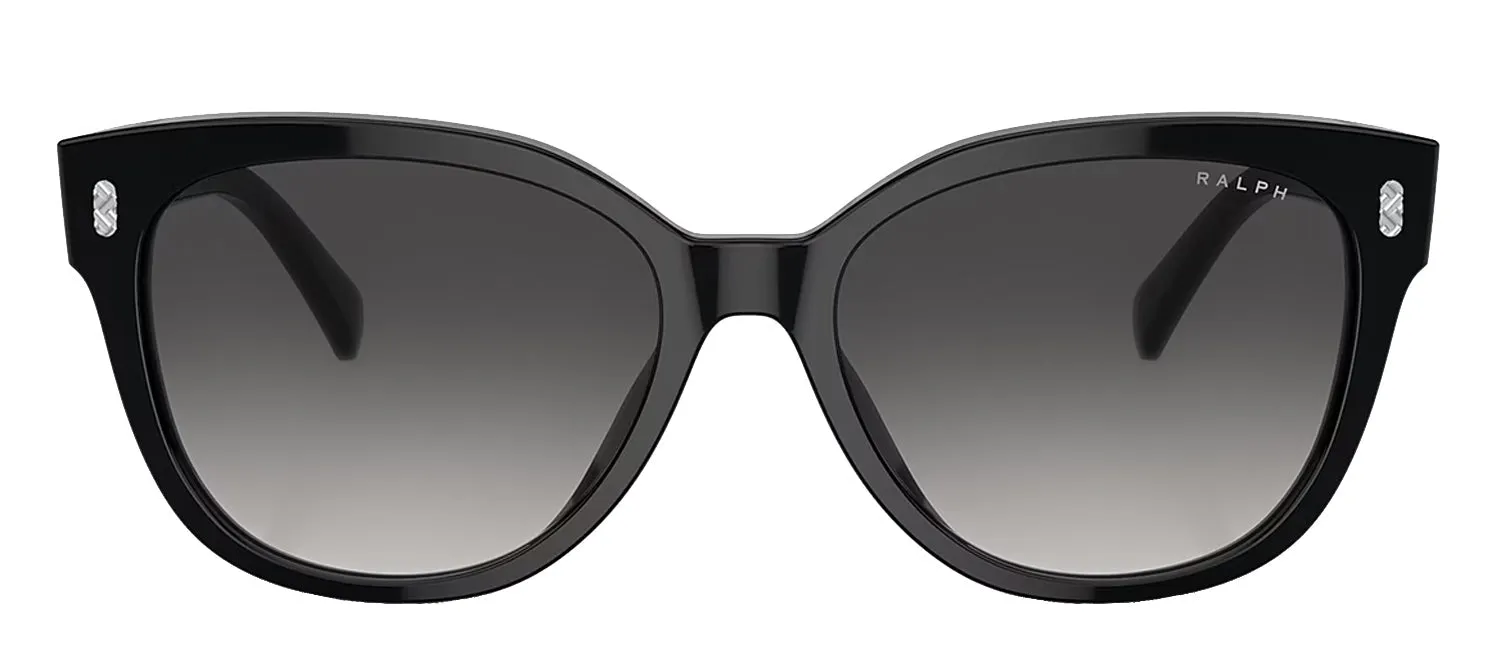 Ralph by Ralph Lauren RA 5305U 50018G Cat-Eye Plastic Black Sunglasses with Grey Gradient Lens