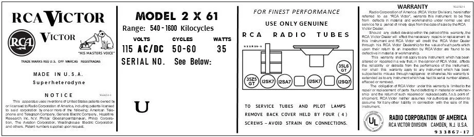 RCA-2X61