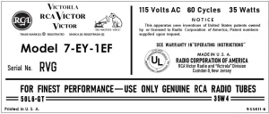 RCA-7EY1EF