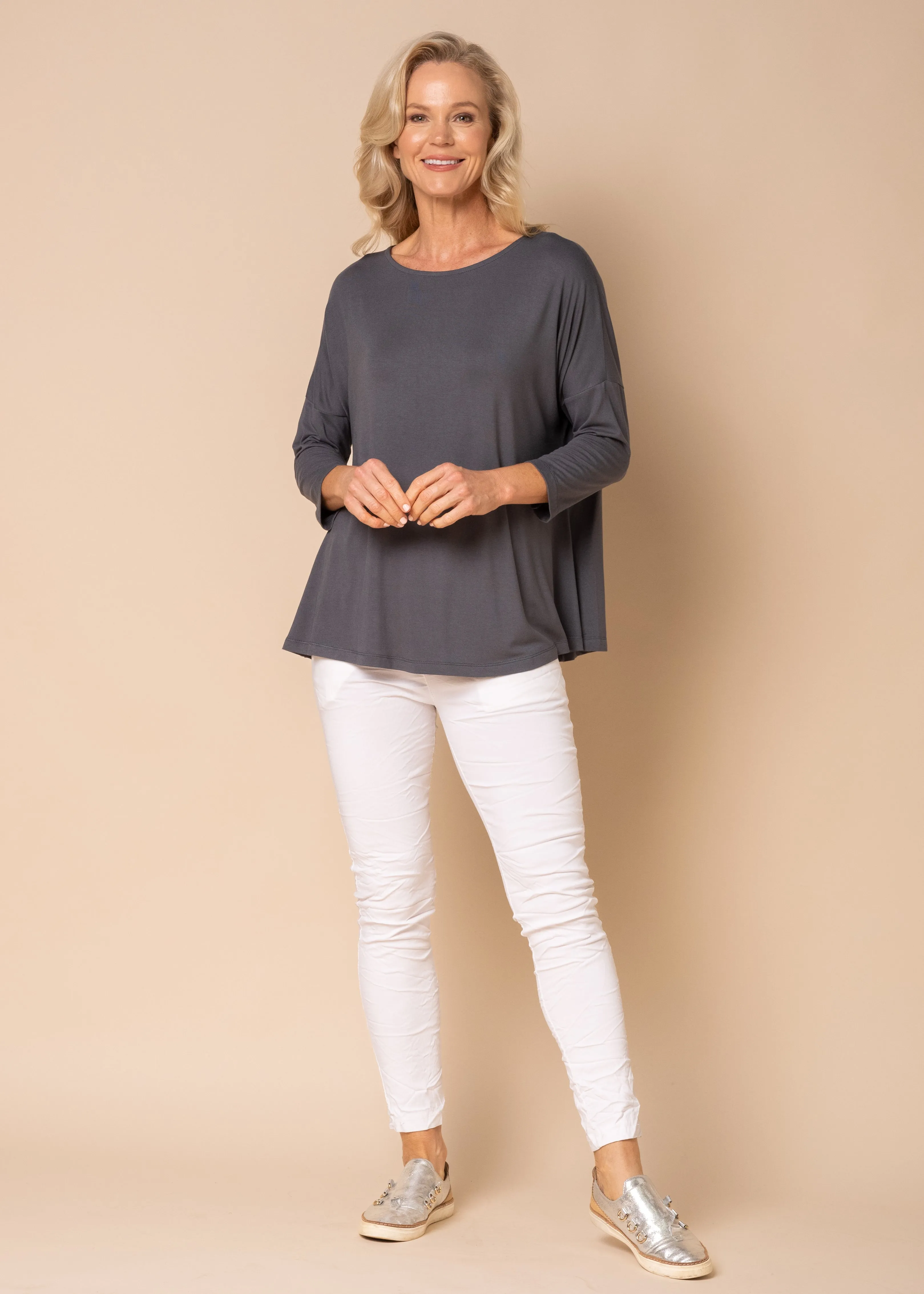 Reese Basic Top in Granite