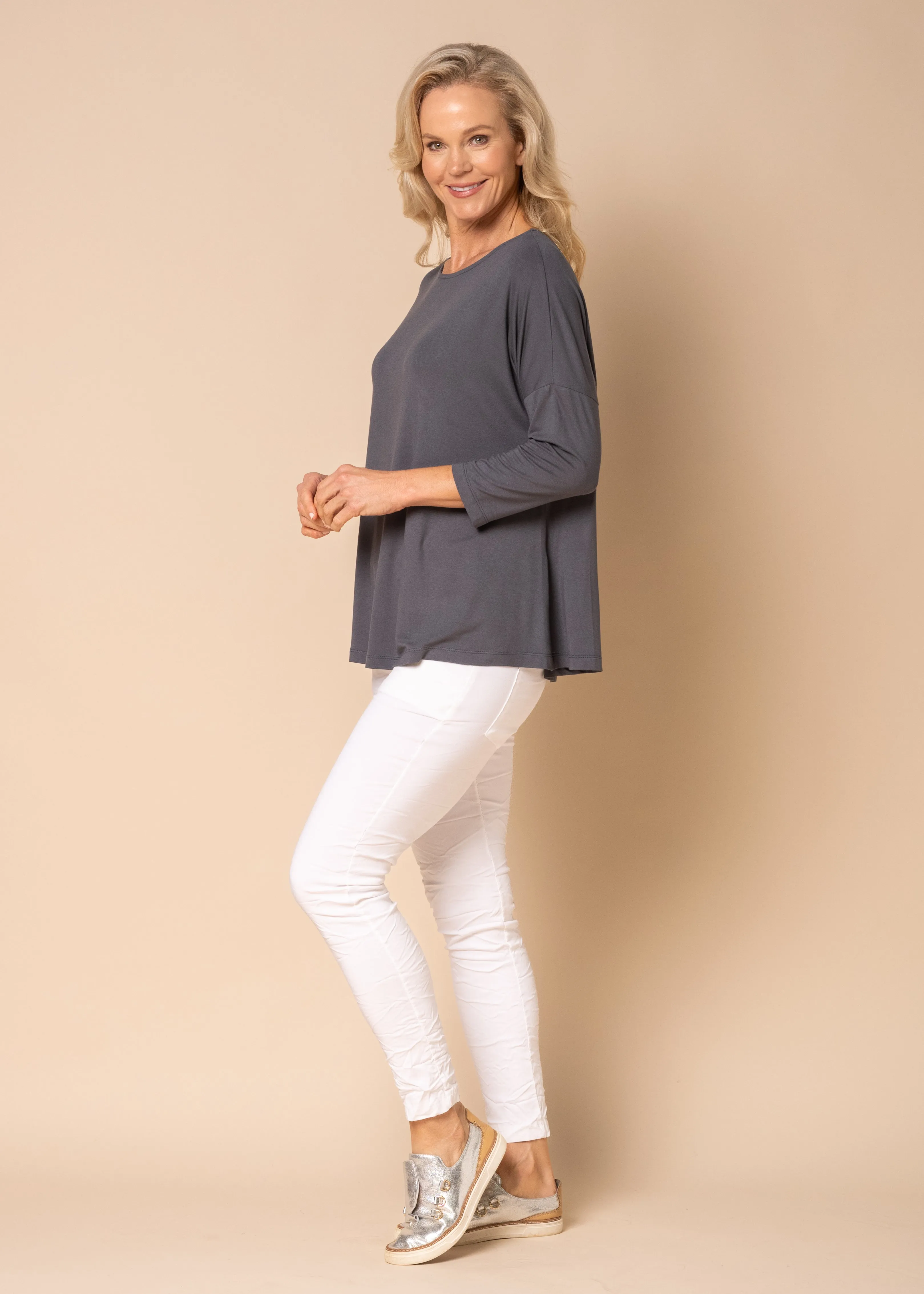 Reese Basic Top in Granite