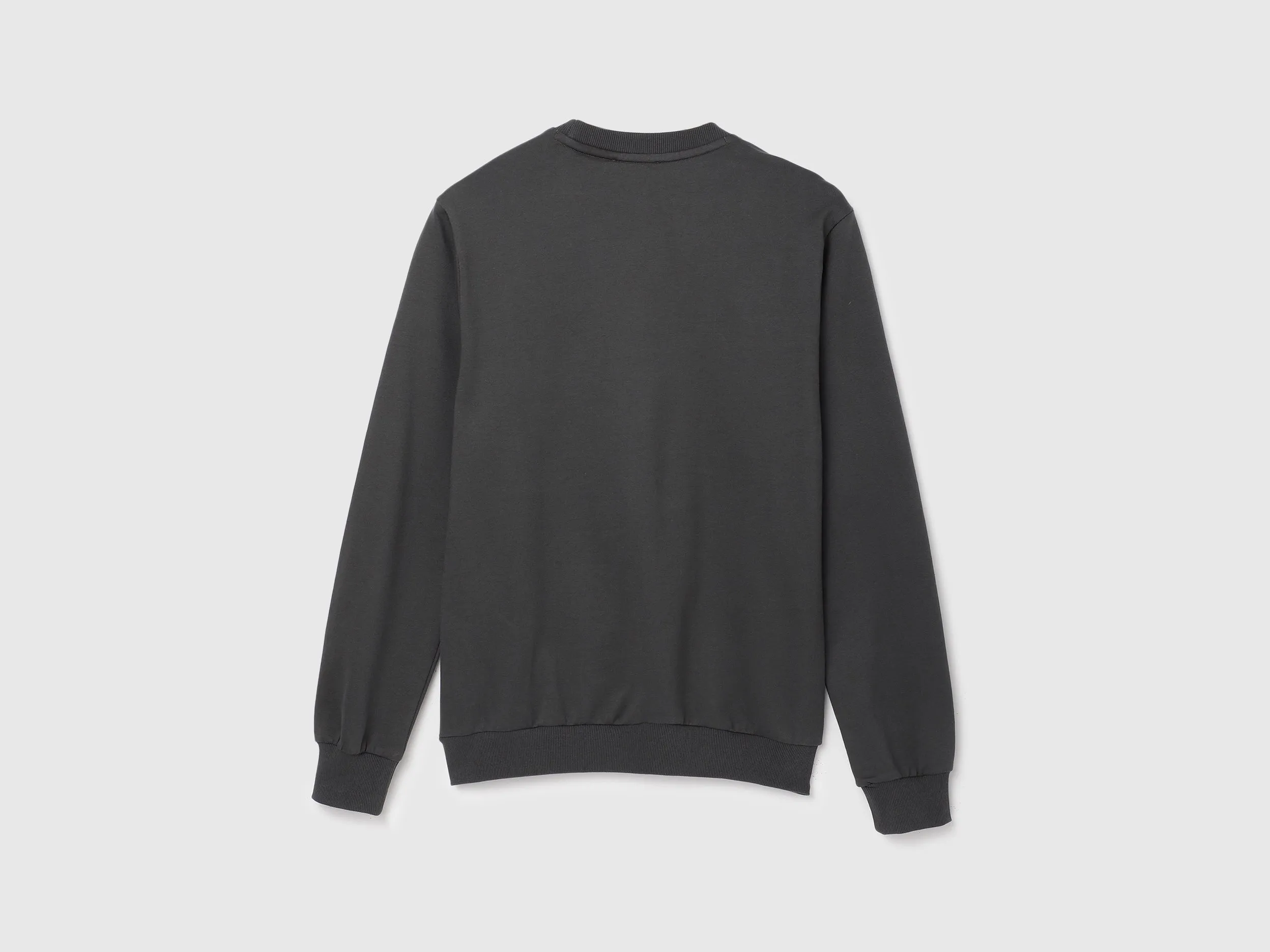 Regular Fit Round Neck Printed Pattern Sweatshirt