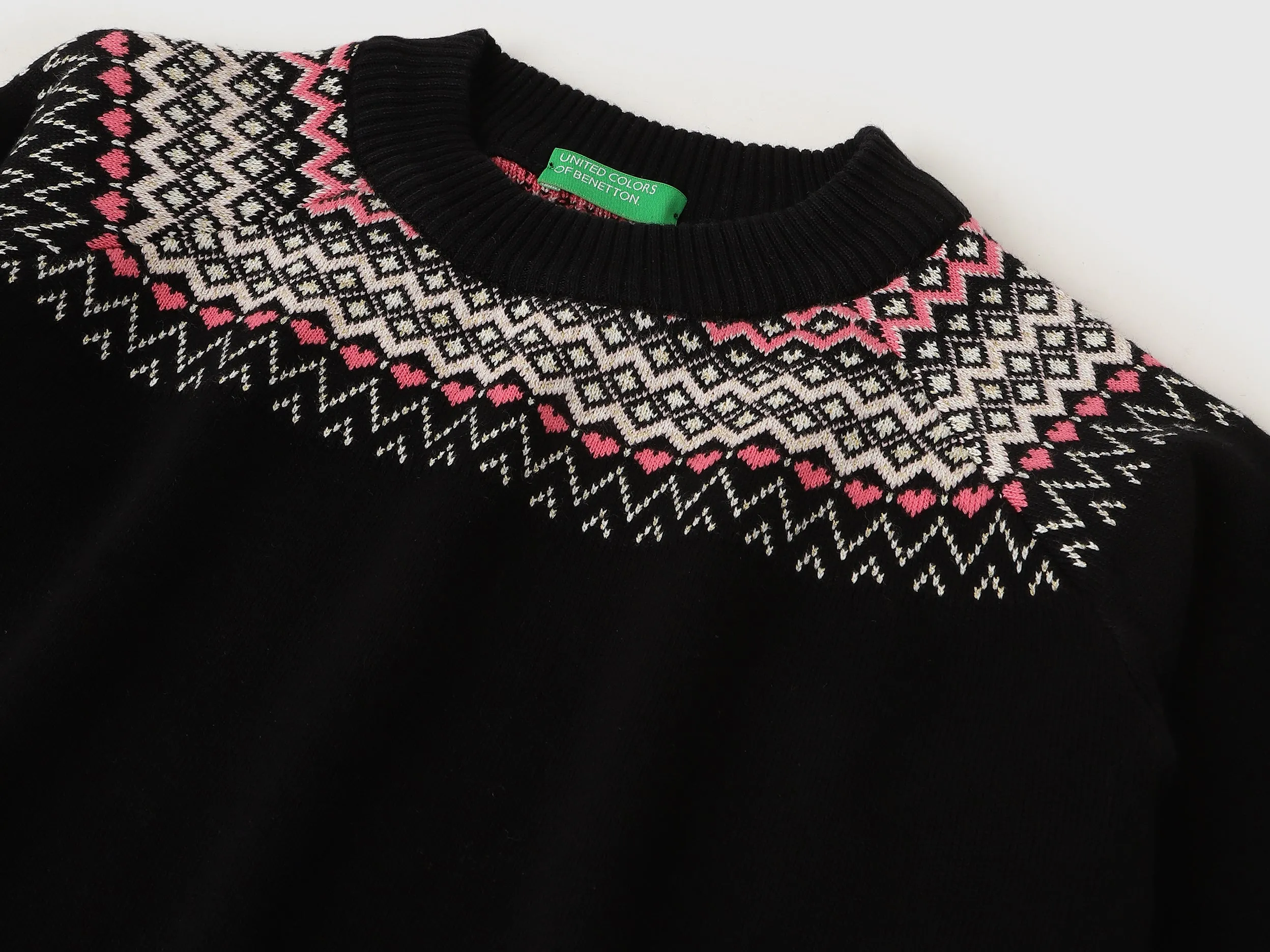 Regular Fit Round Neck Printed Sweater
