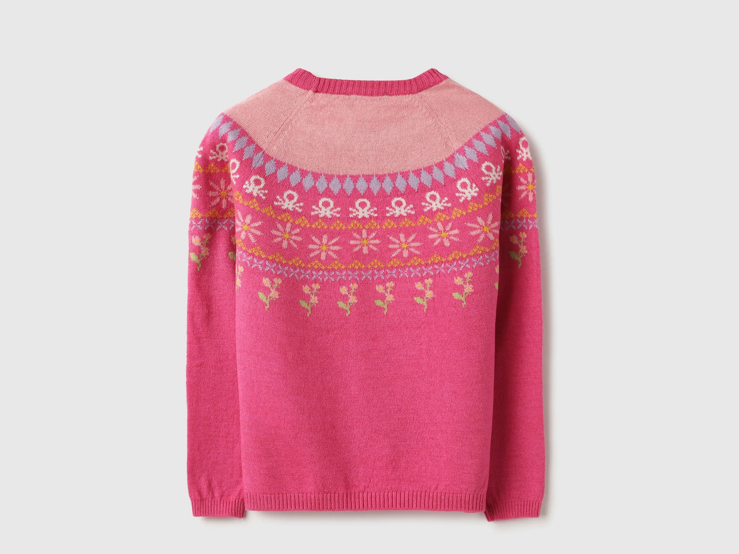 Regular Fit Round Neck Printed Sweater