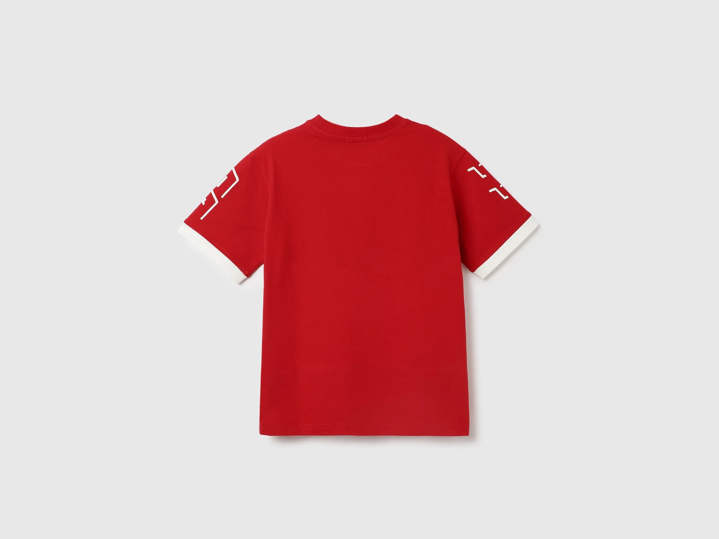Relaxed Fit Crew Neck Color Block T-Shirt