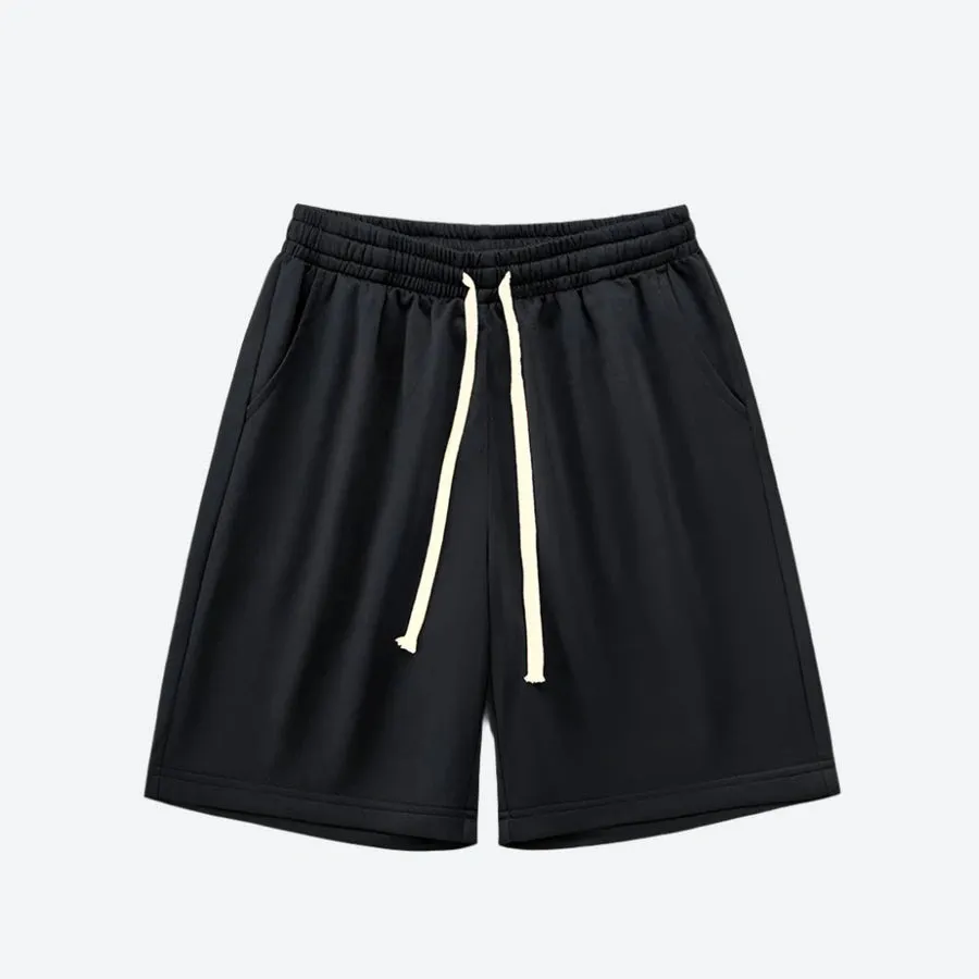 Relaxed Fit Elastic Waist Shorts