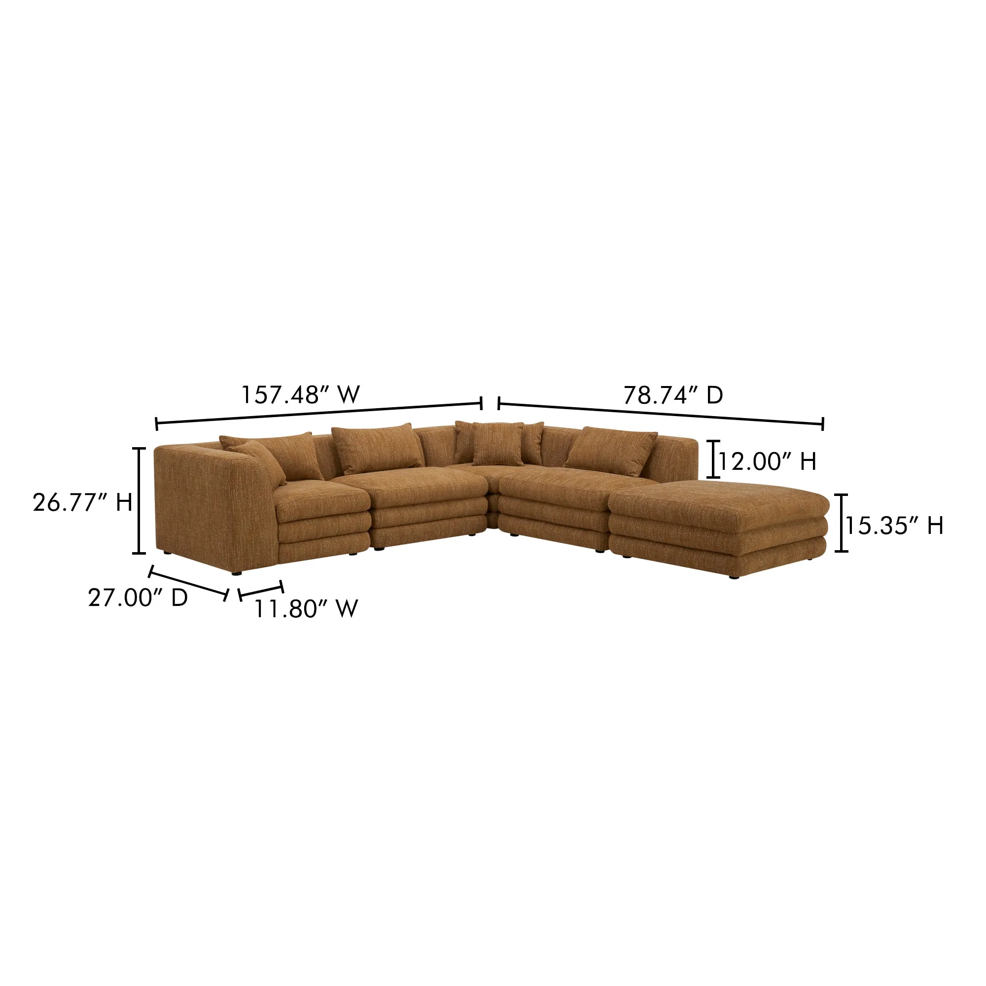 Retro-Chic Modular Lounge Set