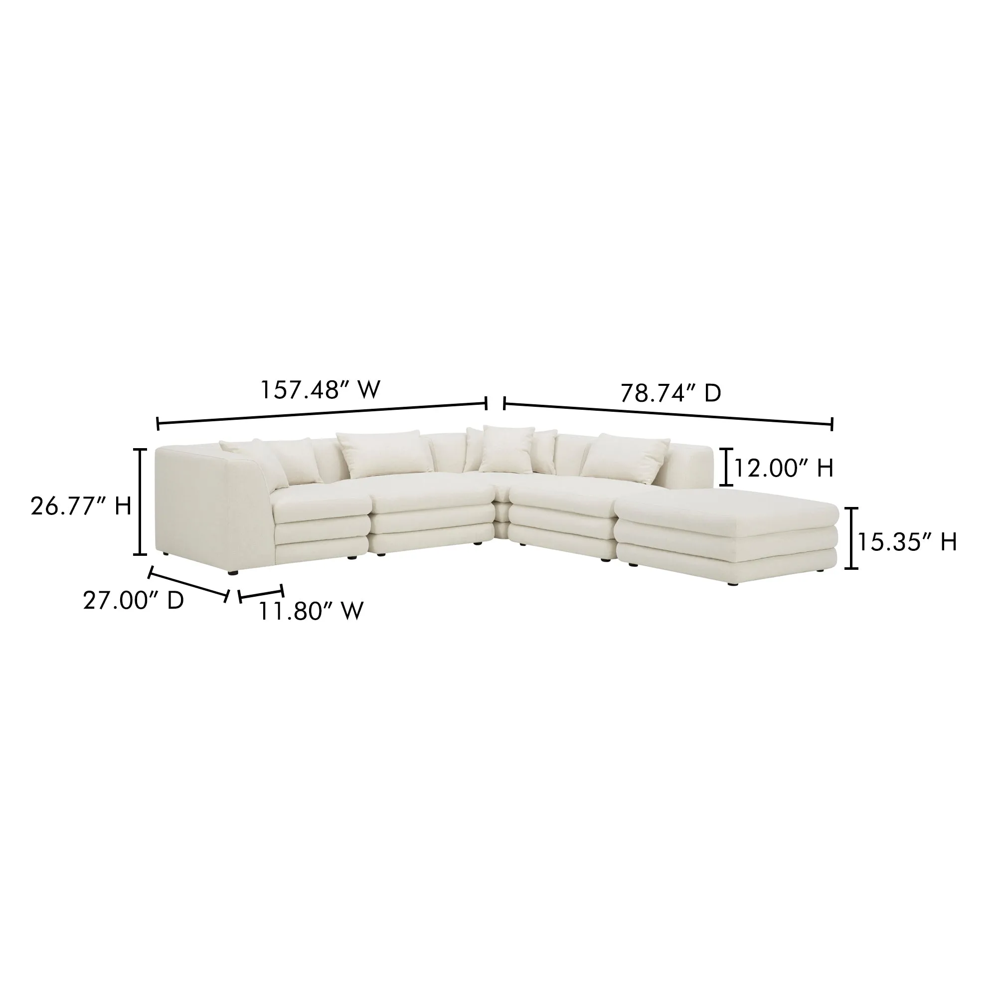 Retro-Chic Modular Lounge Set