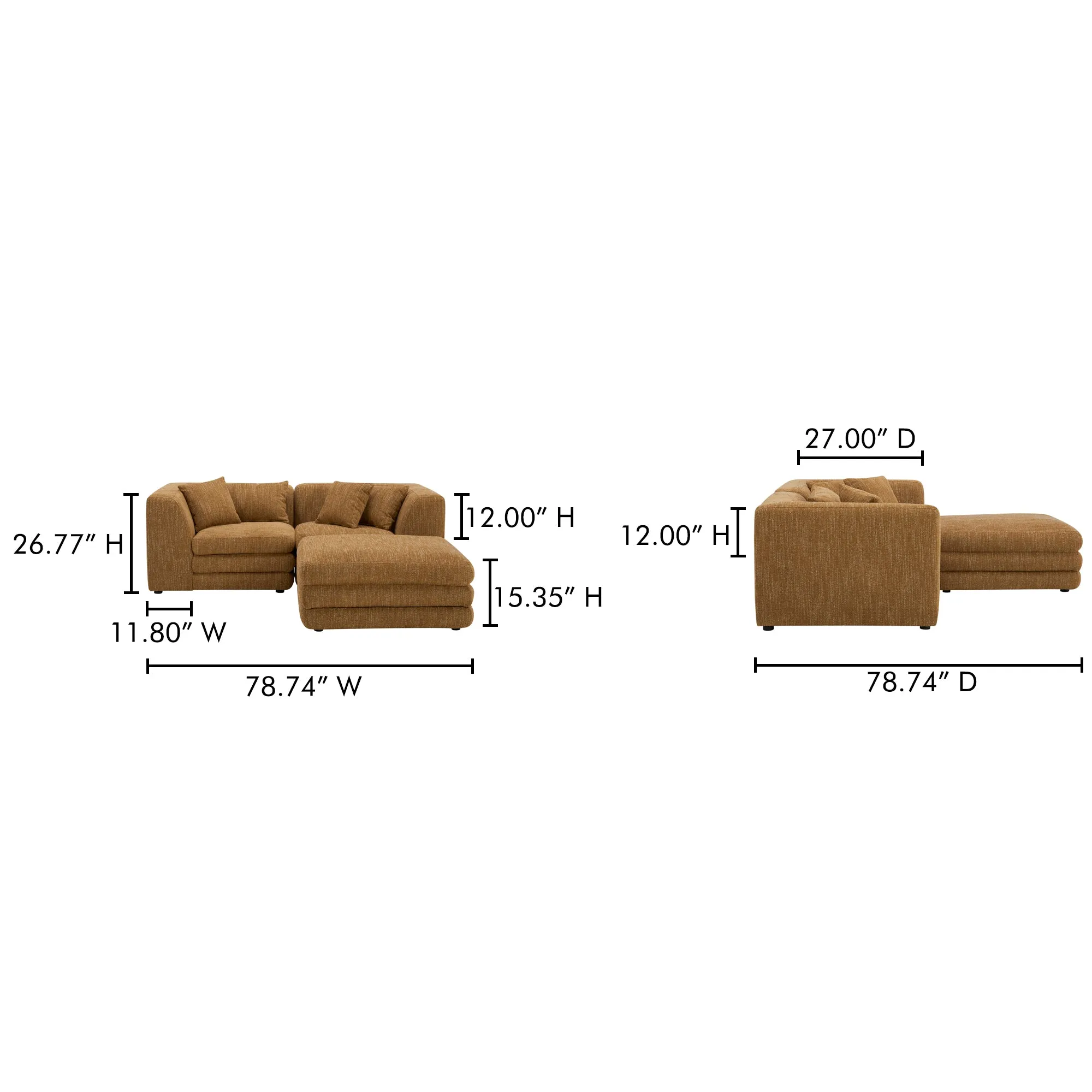 Retro-Chic Modular Lounging Haven