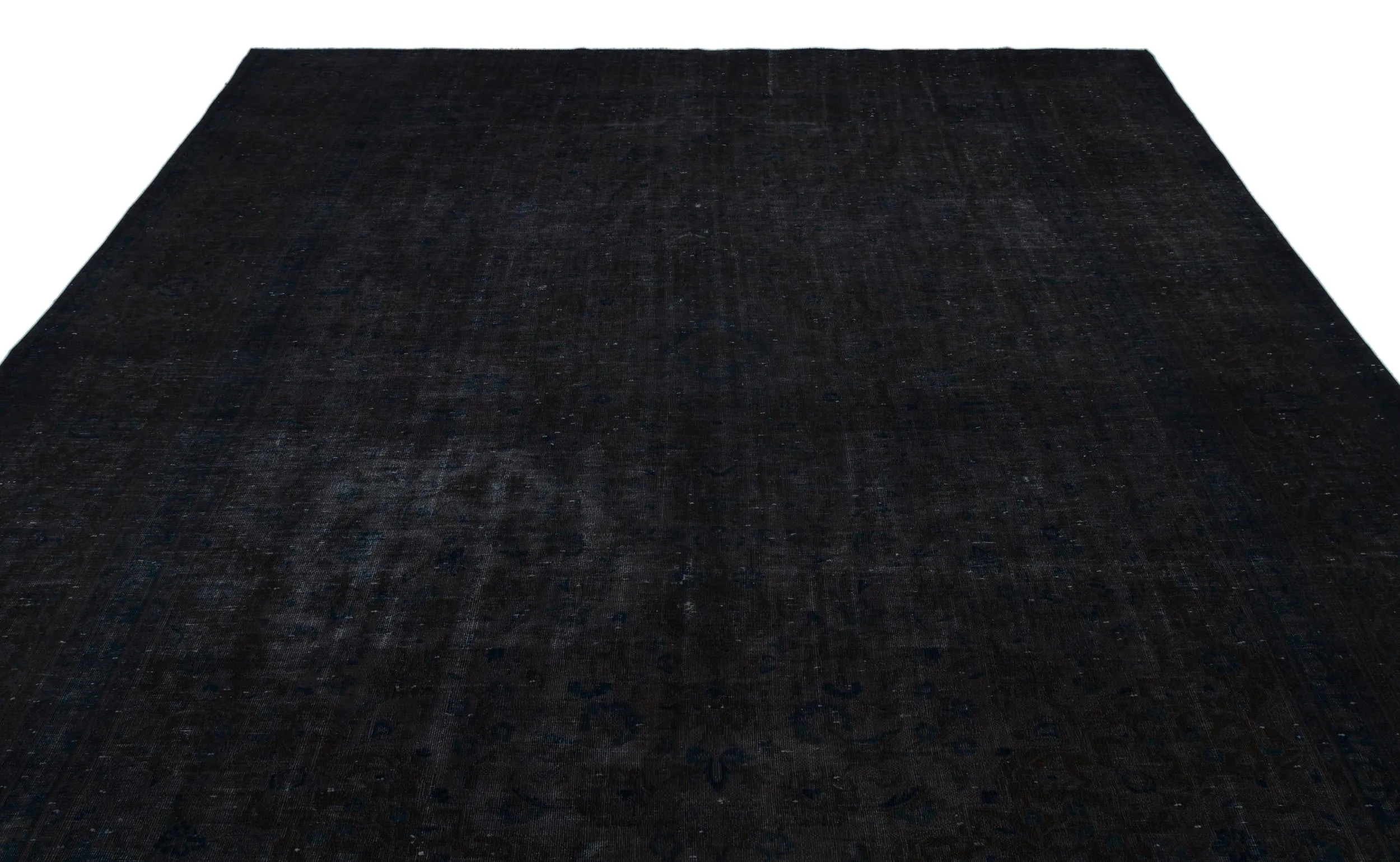 Retro Design Black Over Dyed Vintage XLarge Rug 9'1'' x 13'3'' ft 277 x 405 cm