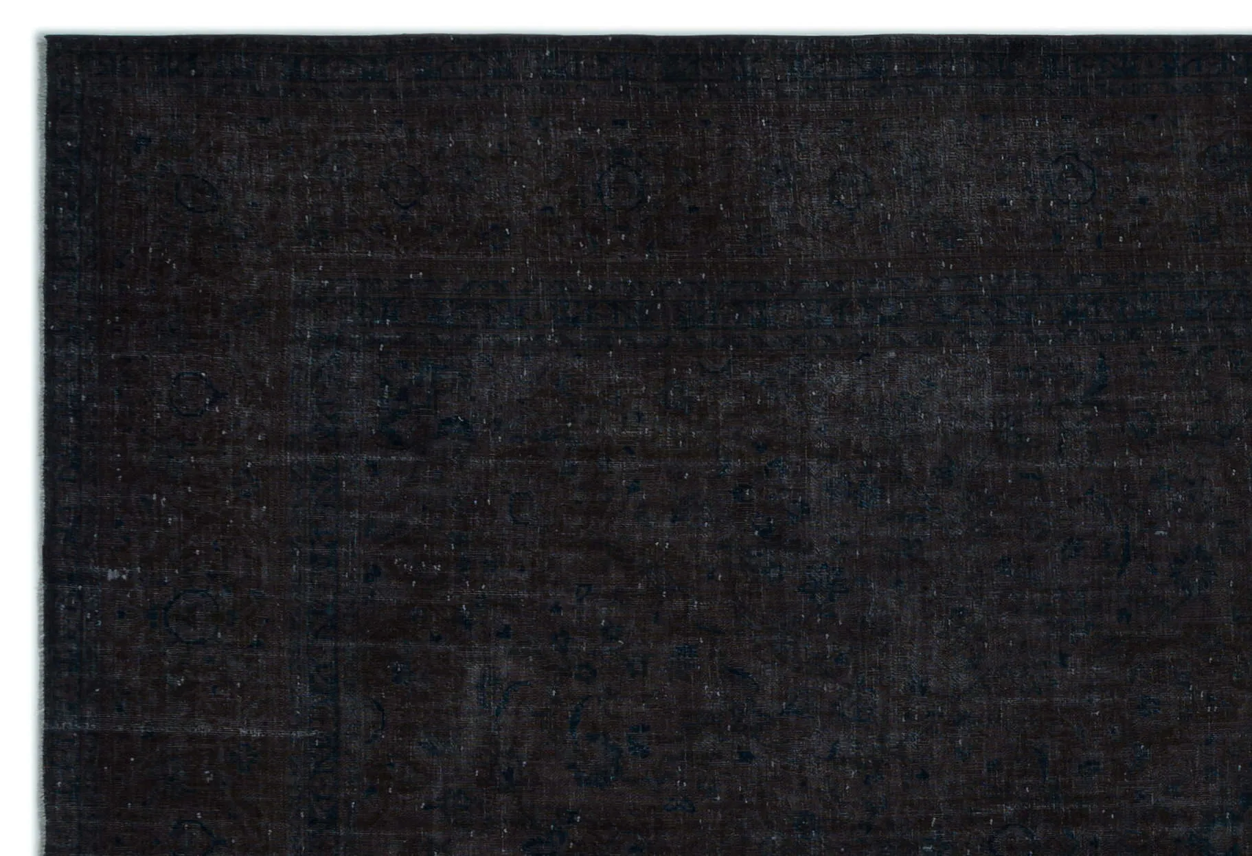 Retro Design Black Over Dyed Vintage XLarge Rug 9'1'' x 13'3'' ft 277 x 405 cm