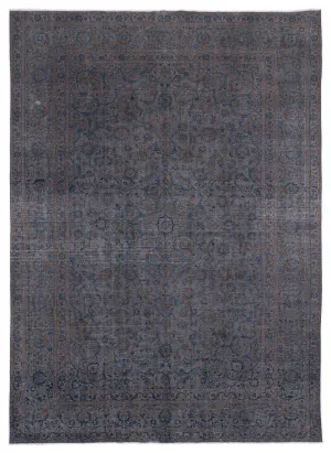 Retro Design Gray Over Dyed Vintage XLarge Rug 9'9'' x 13'1'' ft 296 x 400 cm