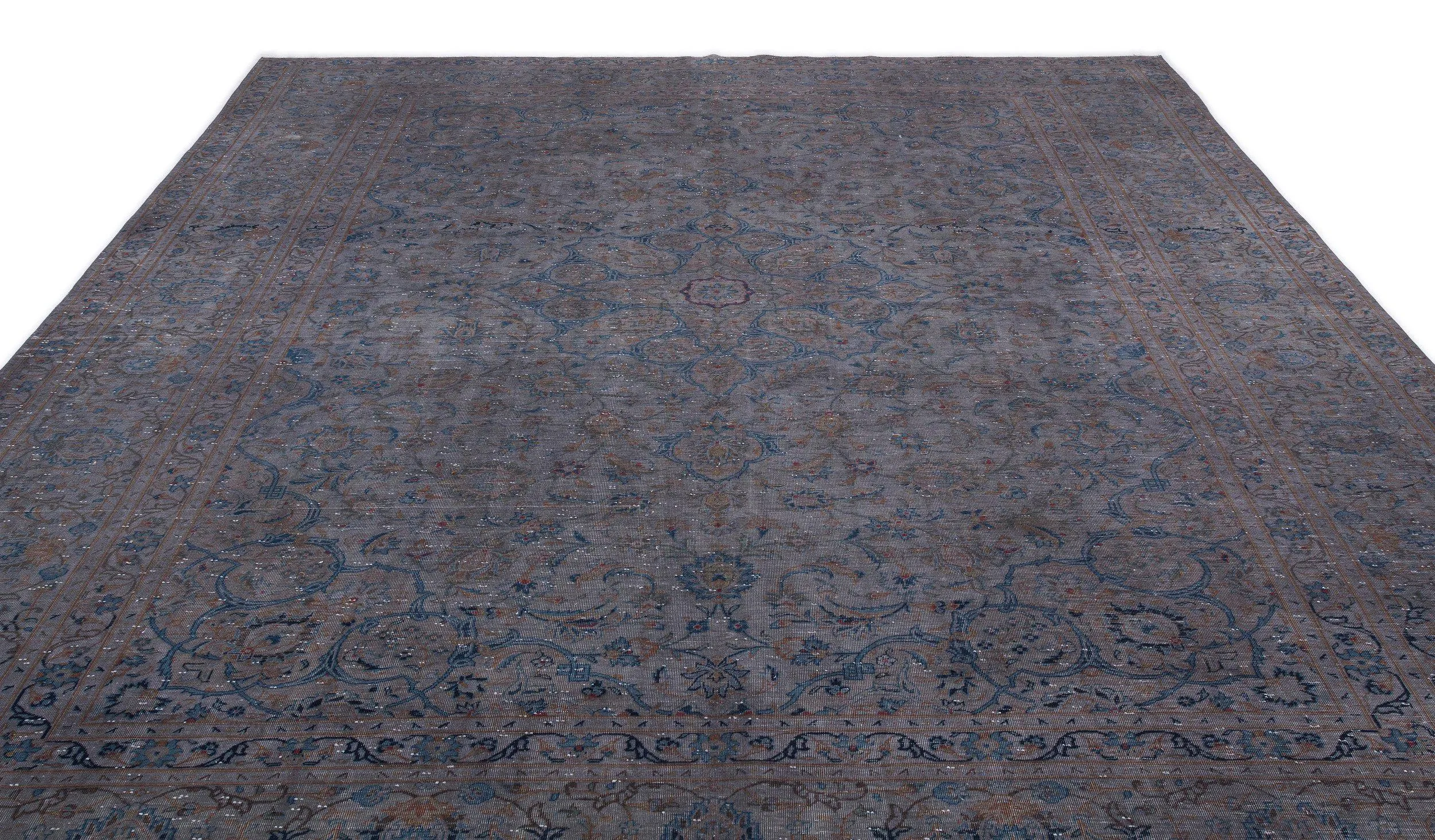 Retro Design Gray Over Dyed Vintage XLarge Rug 9'9'' x 13'1'' ft 296 x 400 cm