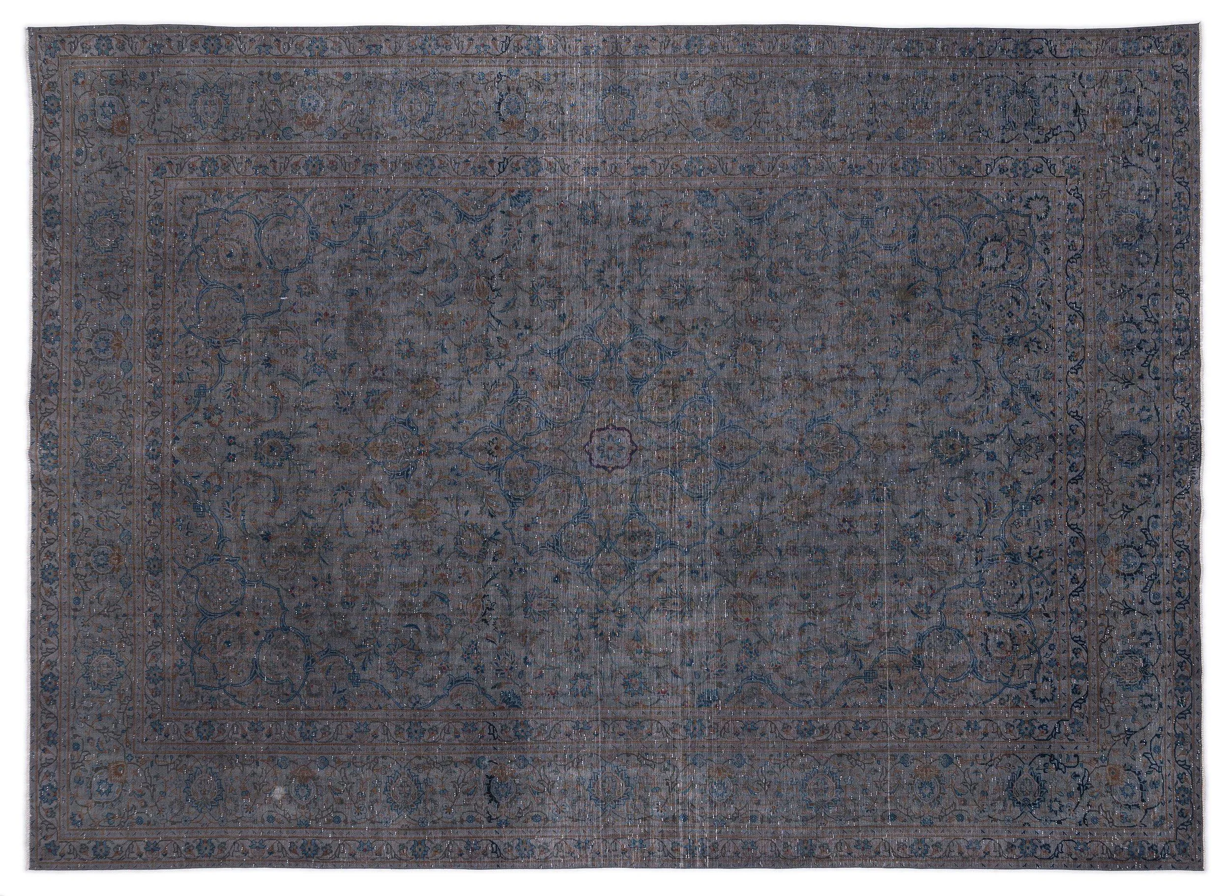 Retro Design Gray Over Dyed Vintage XLarge Rug 9'9'' x 13'1'' ft 296 x 400 cm