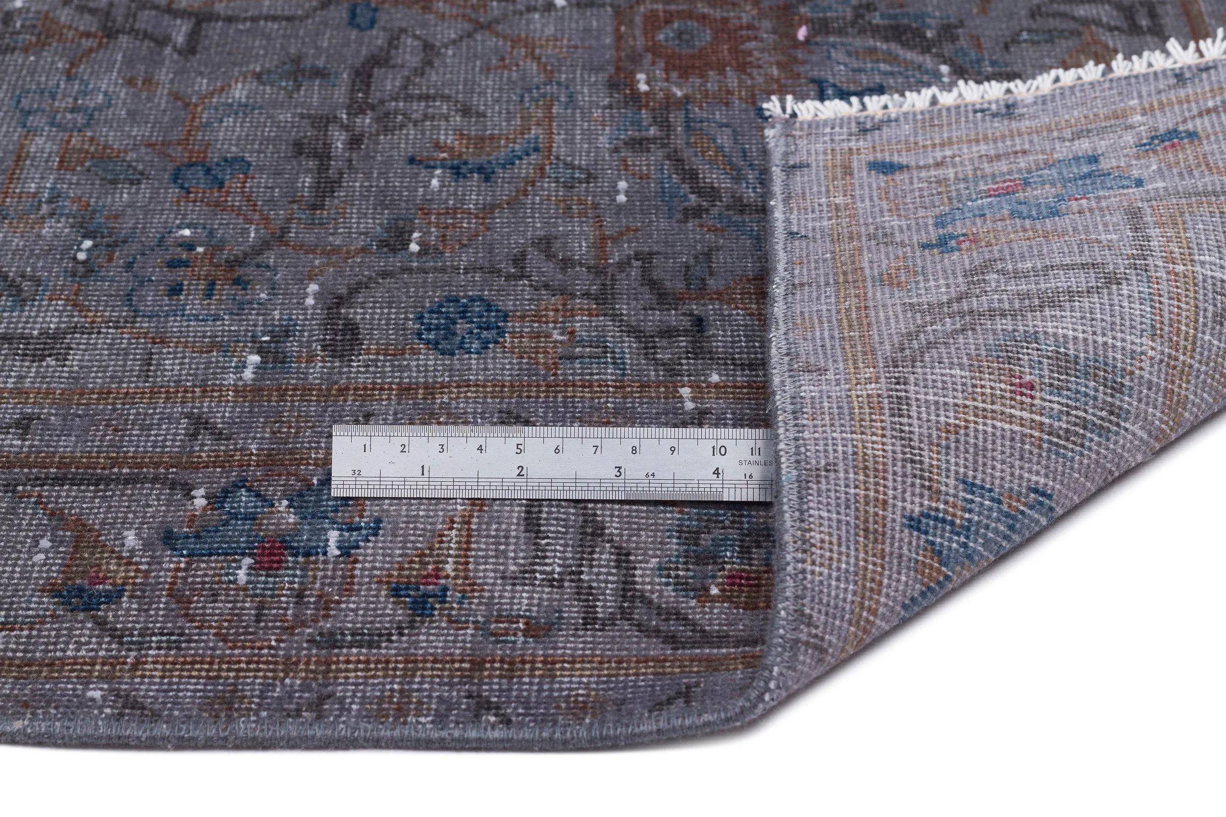 Retro Design Gray Over Dyed Vintage XLarge Rug 9'9'' x 13'1'' ft 296 x 400 cm