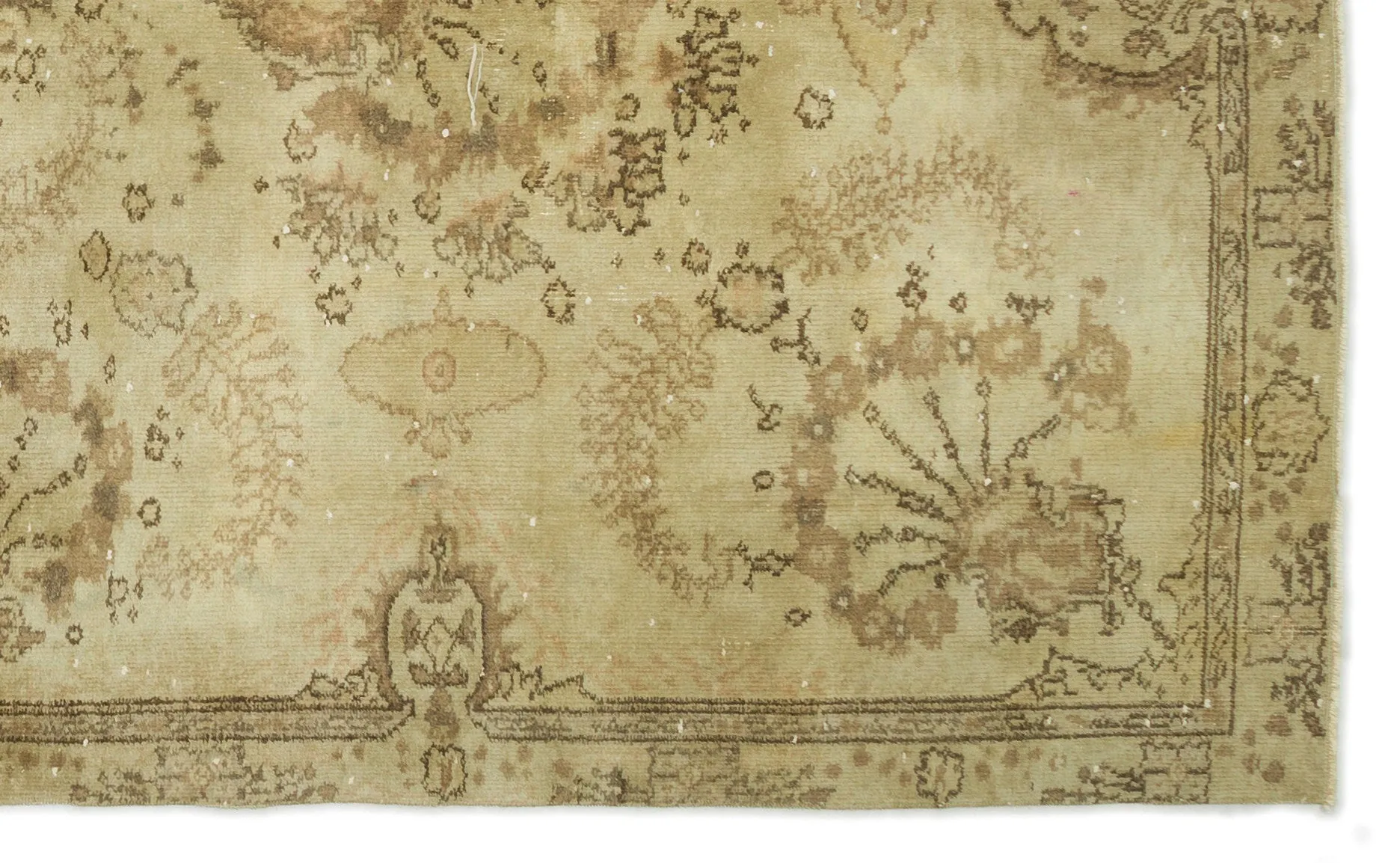 Retro Design Naturel Over Dyed Vintage Rug 5'3'' x 8'8'' ft 160 x 263 cm