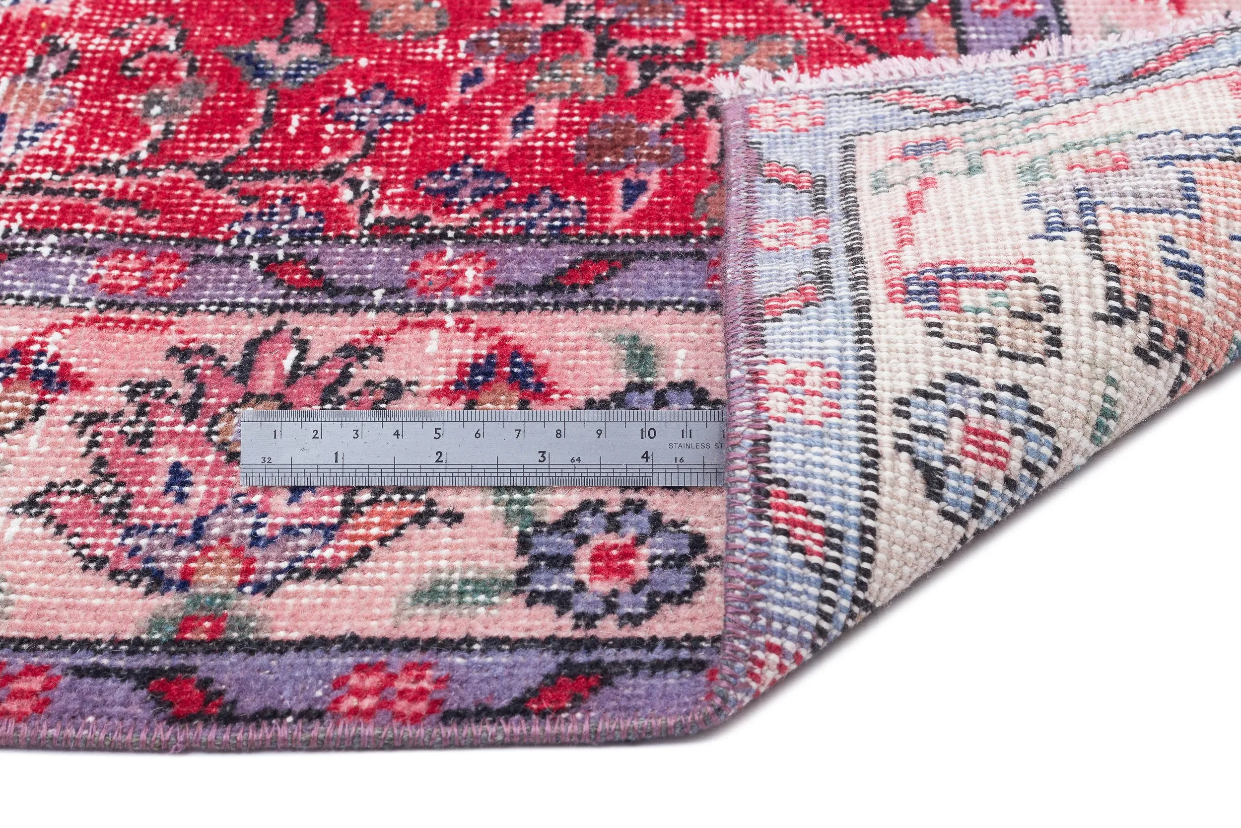 Retro Design Naturel Over Dyed Vintage Rug 5'3'' x 9'3'' ft 160 x 282 cm
