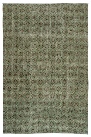 Retro Design Naturel Over Dyed Vintage Rug 6'1'' x 9'2'' ft 186 x 280 cm