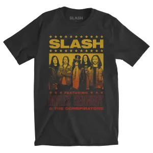 Retro Rock Poster Vintage Black Tee
