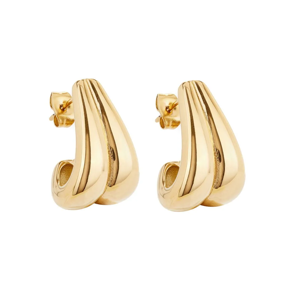 Retro Waterfall Hoops